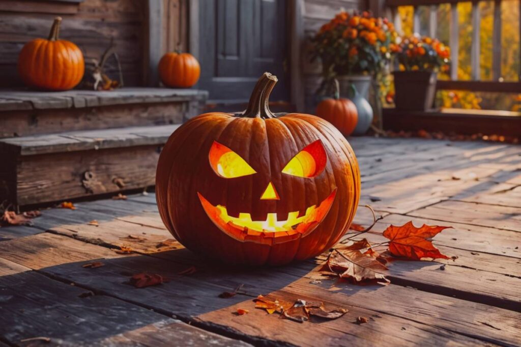 Halloween menu v restauraci